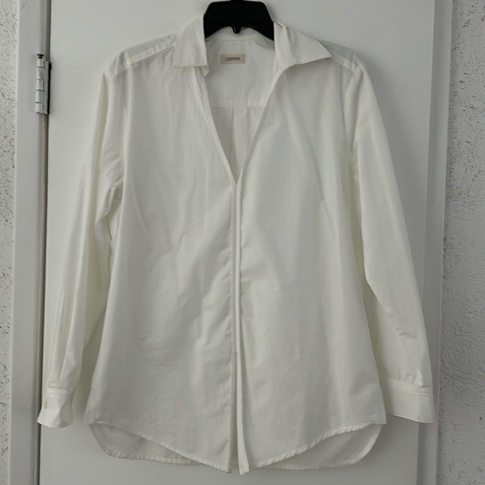 Crippen white oversized blouse